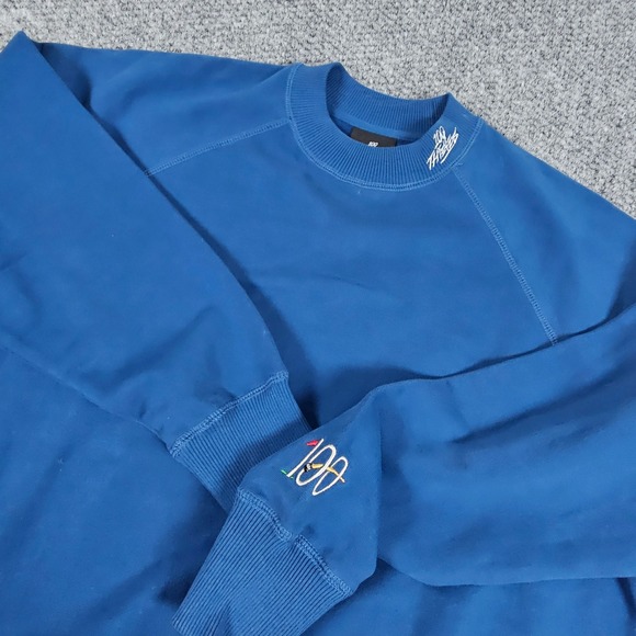 100 Thieves Other - 100 Thieves Blue Embroidered Logo Crewneck Sweatshirt Pullover Sweater Mens